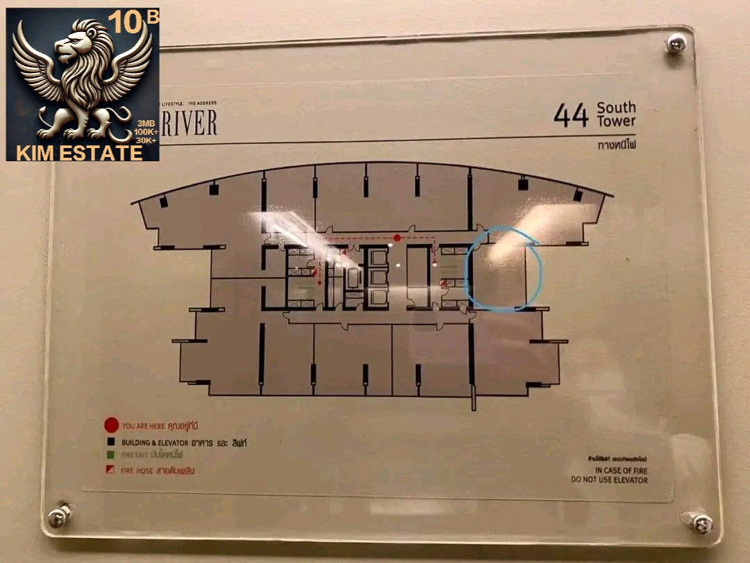 💎𝐓𝐇𝐄 𝐑𝐈𝐕𝐄𝐑 𝐂𝐡𝐚𝐨 𝐏𝐡𝐫𝐚𝐲𝐚🛳️ 𝐇𝐢𝐠𝐡 𝐟𝐥𝐨𝐨𝐫 𝟒𝟒, 𝟔𝟐.𝟓 𝐬𝐪 𝐦, 𝟏 𝐛𝐞𝐝𝐫𝐨𝐨𝐦, 𝟏 𝐛𝐚𝐭𝐡𝐫𝐨𝐨𝐦, 𝟑𝟓,𝟎𝟎𝟎฿/𝐦𝐨𝐧𝐭𝐡