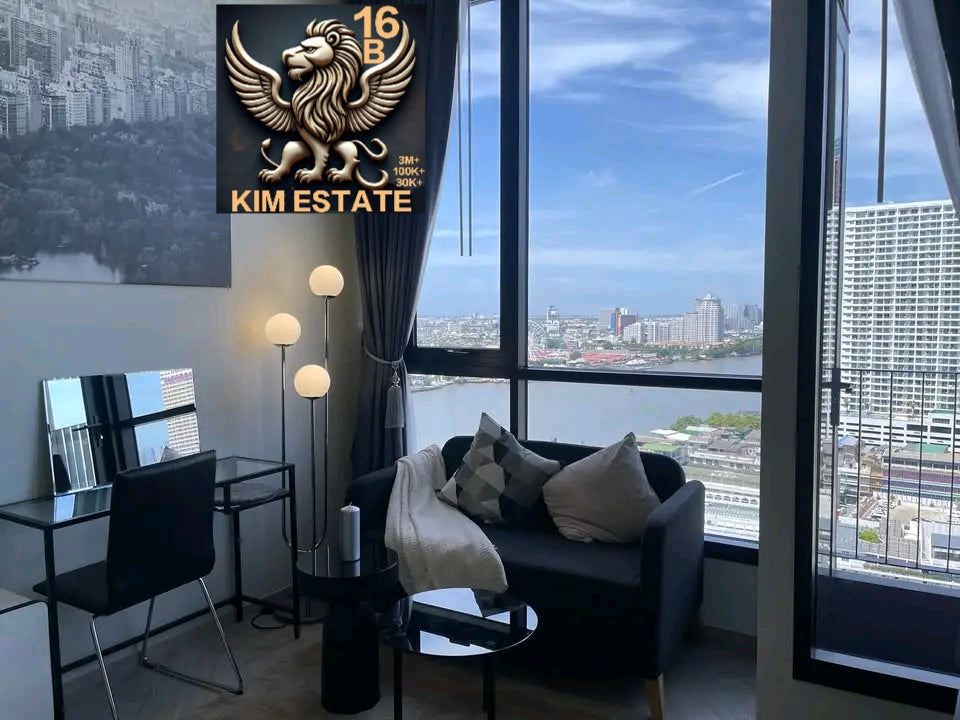 CHAPTER CHAROENNAKORN RIVERSIDE VIEW 26SQM 1BED1 18FL 17,500